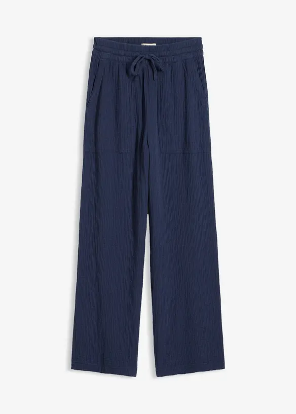Pantaloni in mussola fresca e leggera, bonprix