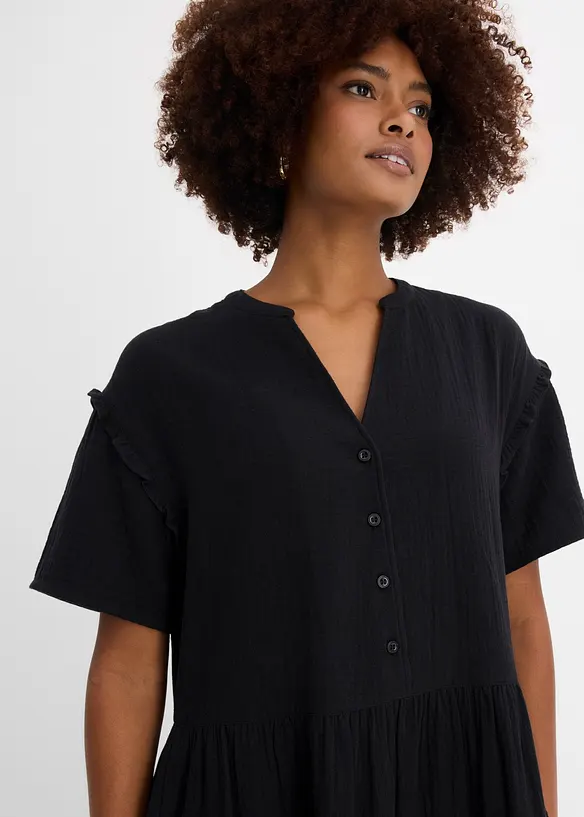 Abito midi in mussola morbida, bonprix