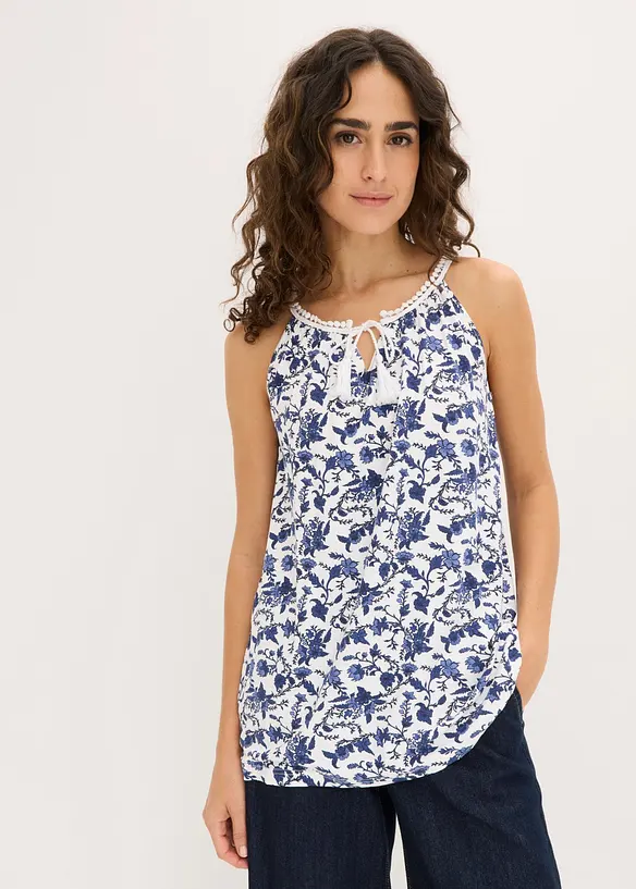 Top in viscosa con spalline sottili, bonprix