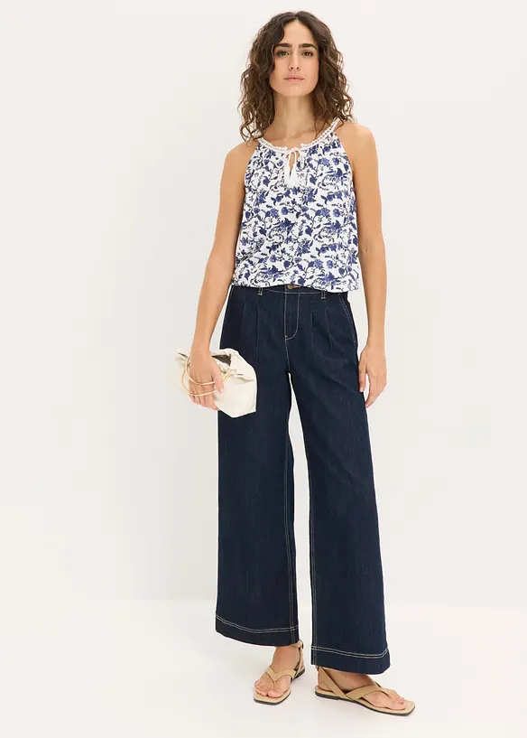 Top in viscosa con spalline sottili, bonprix