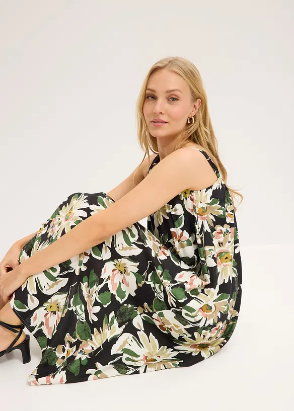 Abito midi in misto viscosa morbido, bonprix