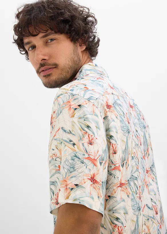 Camicia resort in puro viscosa, bonprix
