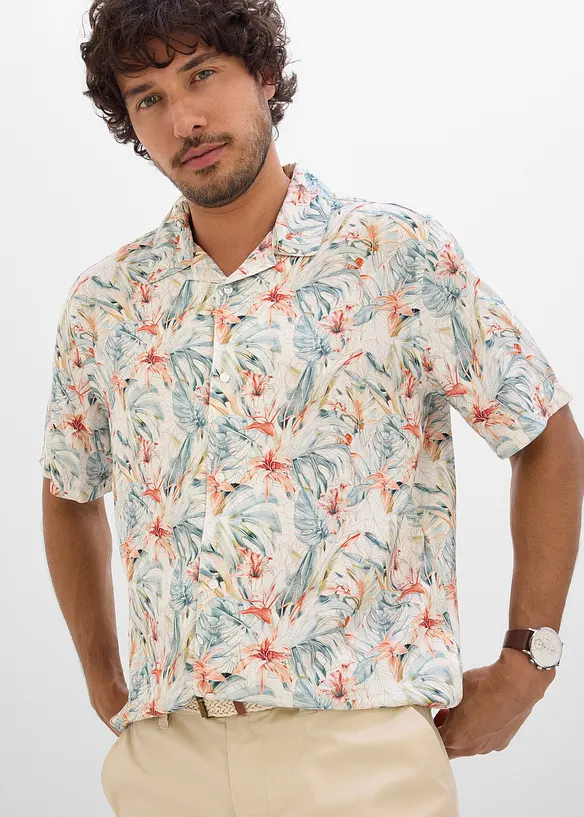 Camicia resort in puro viscosa, bonprix