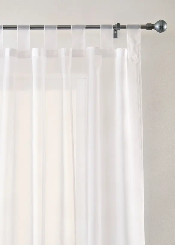 Tenda trasparente in voile leggero (pacco da 2), bonprix