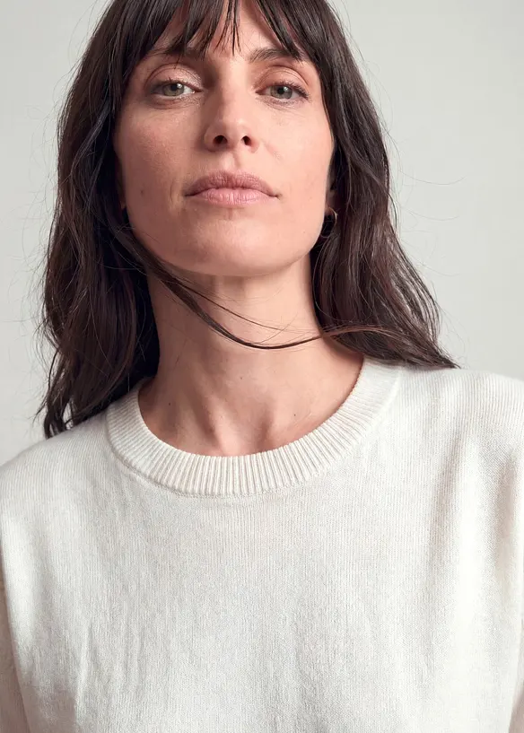 Maglione in filato fine di puro cotone biologico, bonprix