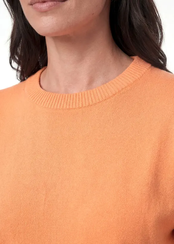 Maglione in filato fine di puro cotone biologico, bonprix