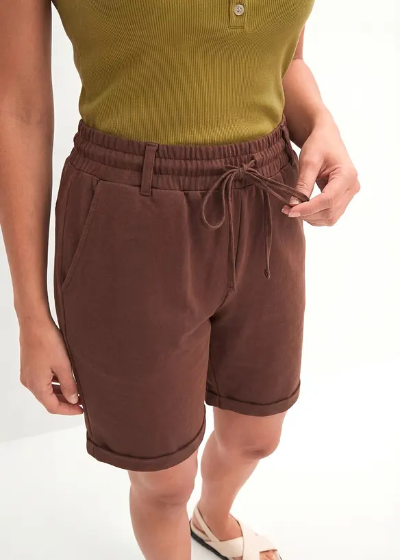 Bermuda in felpa di puro cotone biologico, bonprix