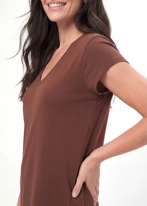 Abito in maglina di misto cotone elasticizzato, bonprix