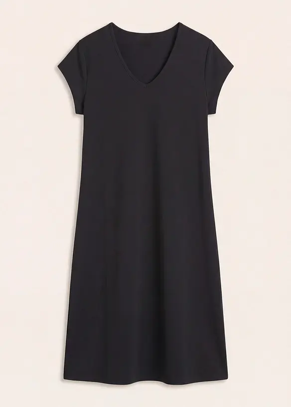 Abito in maglina di misto cotone elasticizzato, bonprix