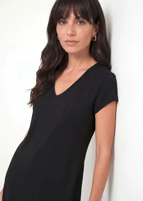 Abito in maglina di misto cotone elasticizzato, bonprix