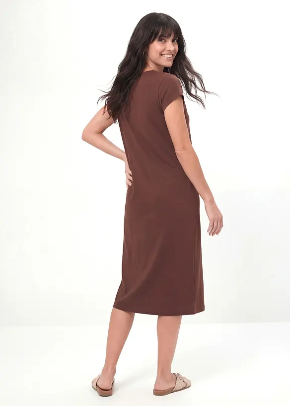 Abito in maglina di misto cotone elasticizzato, bonprix