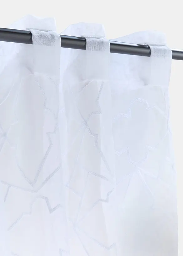 Tenda trasparente ricamata (pacco da 1), bonprix