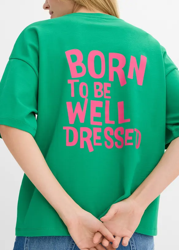 Maxi maglia in puro cotone biologico, bonprix