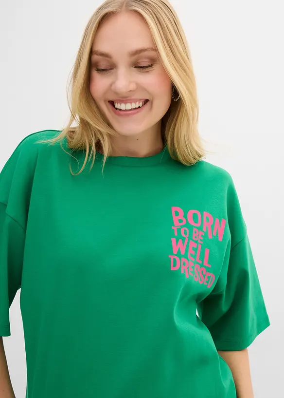 Maxi maglia in puro cotone biologico, bonprix