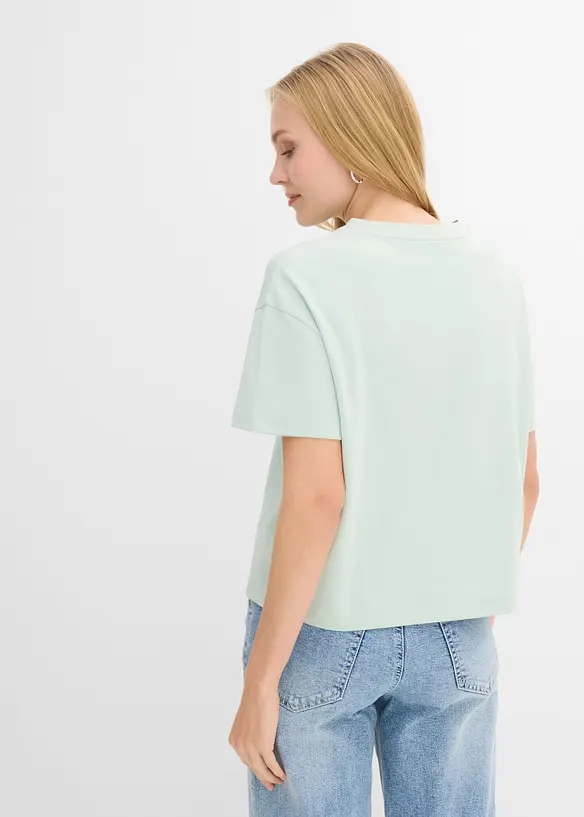 T-shirt larga in puro cotone biologico, bonprix