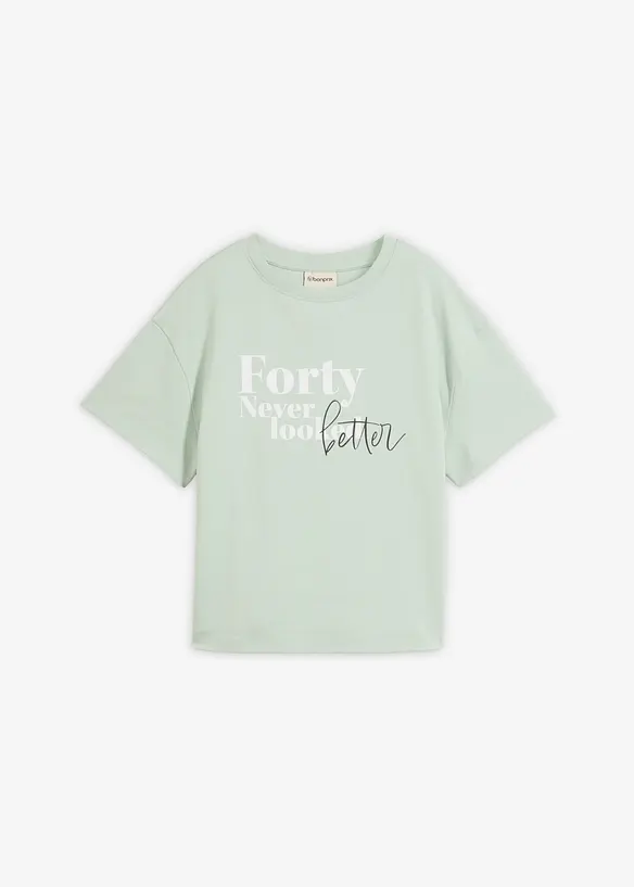 T-shirt larga in puro cotone biologico, bonprix