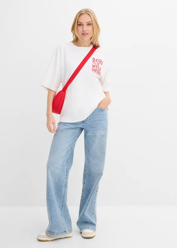 Maxi maglia in puro cotone biologico, bonprix