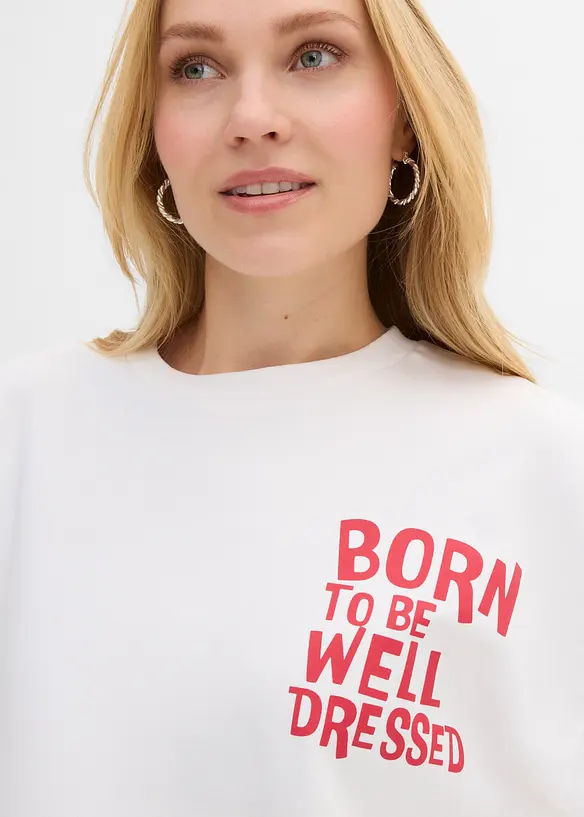 Maxi maglia in puro cotone biologico, bonprix
