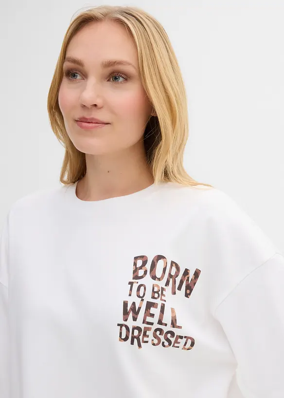 Maxi maglia in puro cotone biologico, bonprix