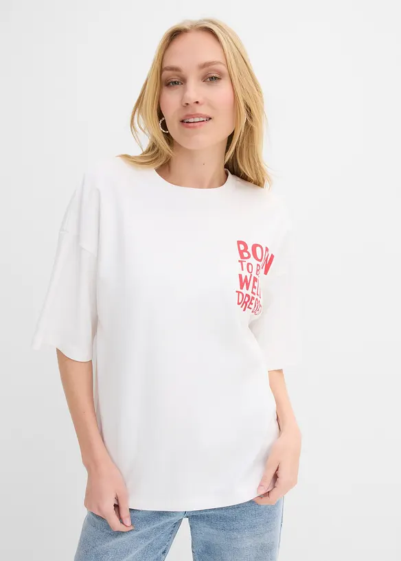 Maxi maglia in puro cotone biologico, bonprix