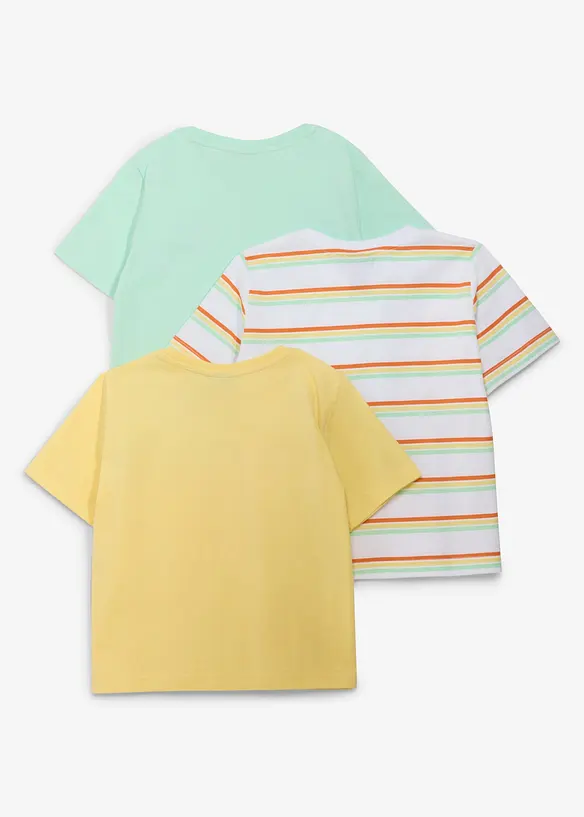 T-shirt in puro cotone biologico (pacco da 3), bonprix