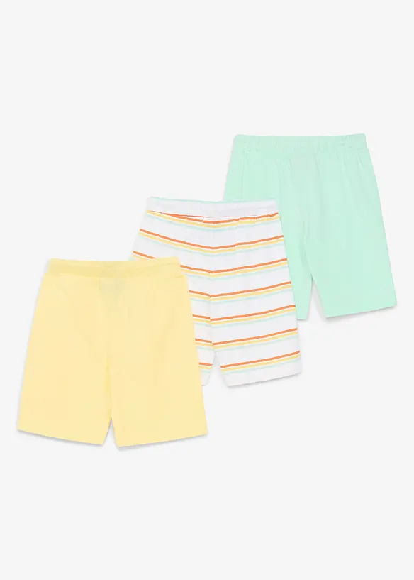 Bermuda in jersey di puro cotone biologico (pacco da 3), bonprix