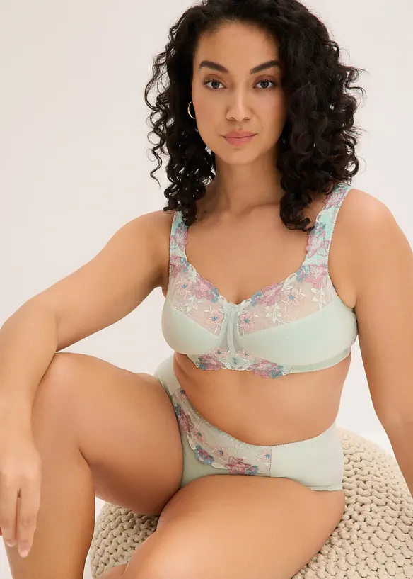 Reggiseno contenitivo senza ferretto con spalline imbottite, bonprix