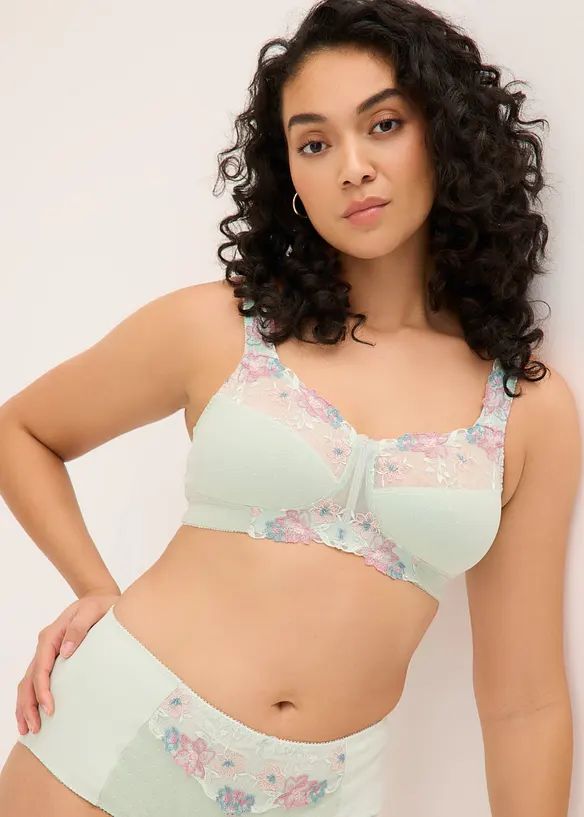 Reggiseno contenitivo senza ferretto con spalline imbottite, bonprix