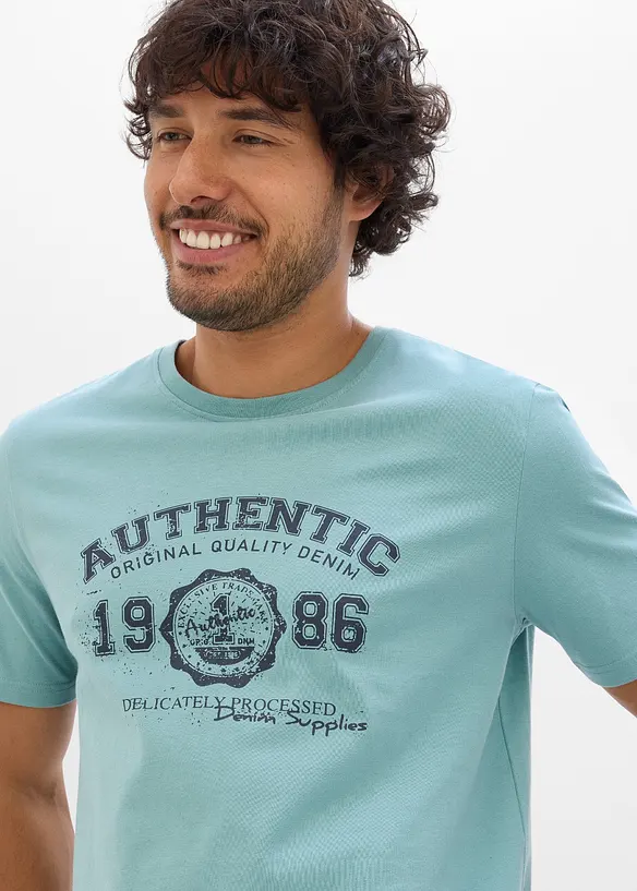 T-shirt in puro cotone biologico (pacco da 2), bonprix