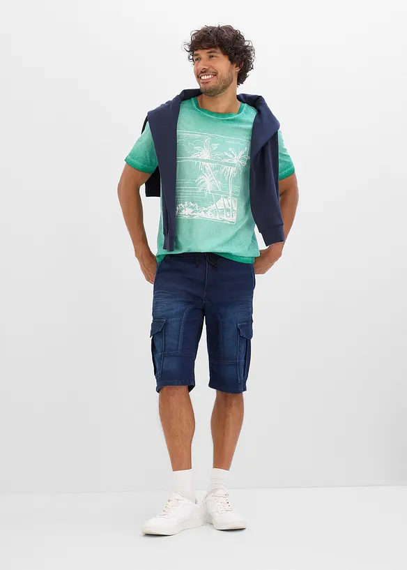 T-shirt in puro cotone biologico effetto lavato, bonprix