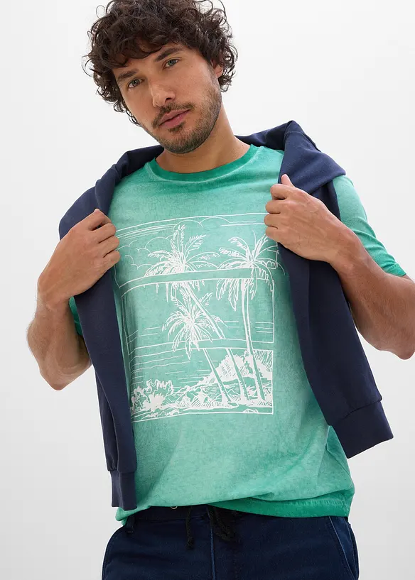 T-shirt in puro cotone biologico effetto lavato, bonprix