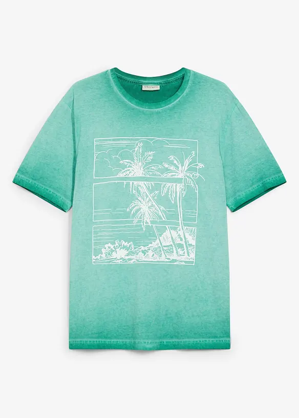 T-shirt in puro cotone biologico effetto lavato, bonprix