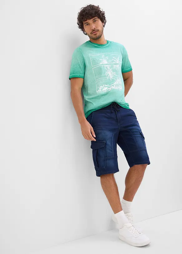 T-shirt in puro cotone biologico effetto lavato, bonprix
