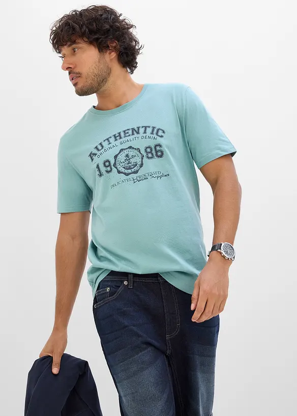 T-shirt in puro cotone biologico (pacco da 2), bonprix