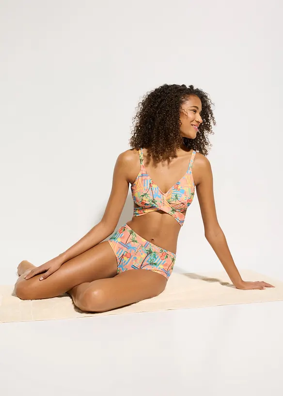 Bikini a bustier effetto incrociato (set 2 pezzi), bonprix