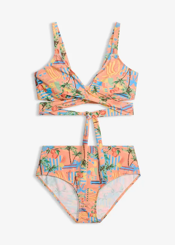 Bikini a bustier effetto incrociato (set 2 pezzi), bonprix