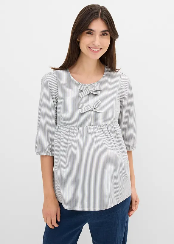 Blusa pr&eacute;maman in tessuto leggero di cotone biologico, bonprix