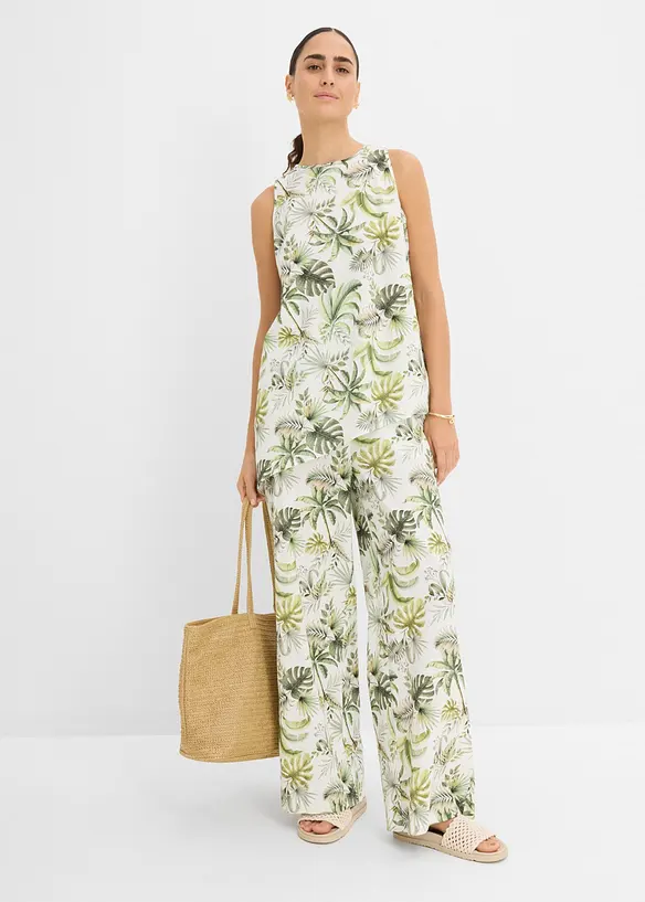 Top fantasia in misto lino, bonprix