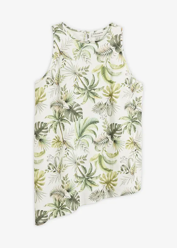 Top fantasia in misto lino, bonprix