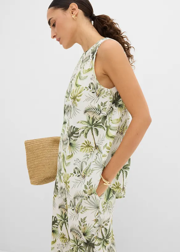 Top fantasia in misto lino, bonprix