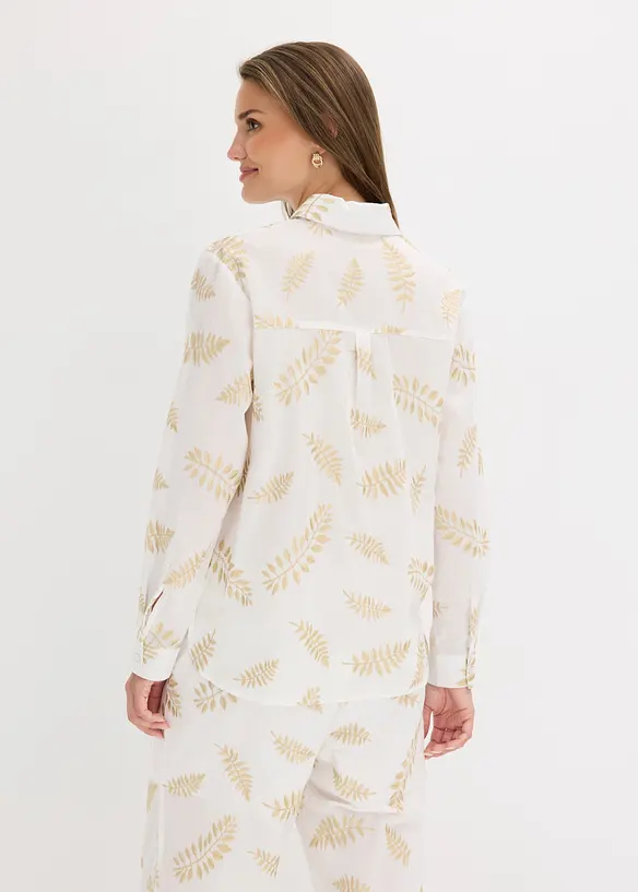 Camicetta in puro cotone con ricamo, bonprix