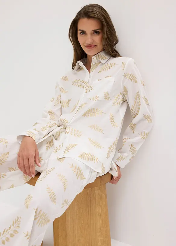 Camicetta in puro cotone con ricamo, bonprix
