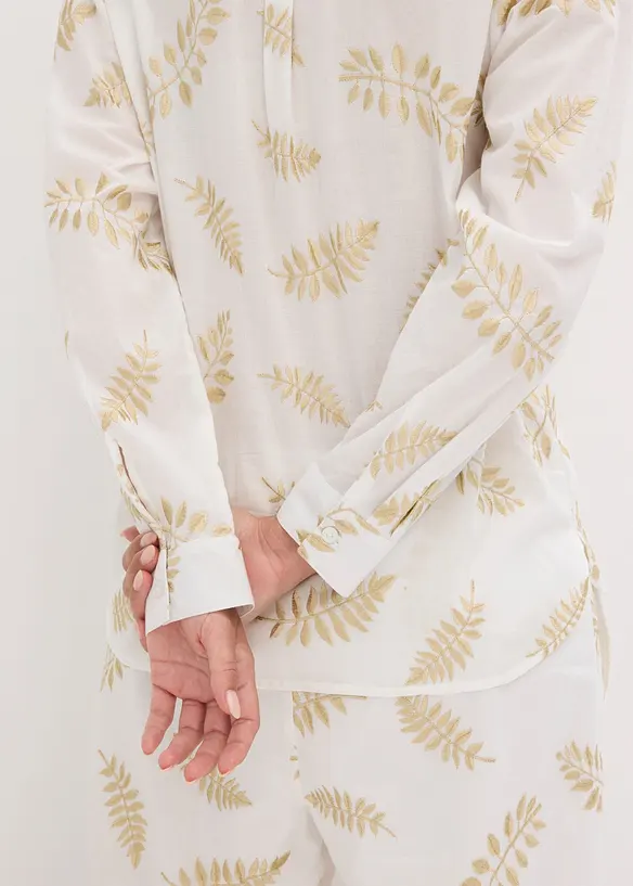 Camicetta in puro cotone con ricamo, bonprix