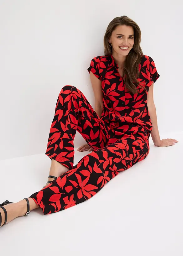 Pantaloni a palazzo in viscosa fluida, bonprix