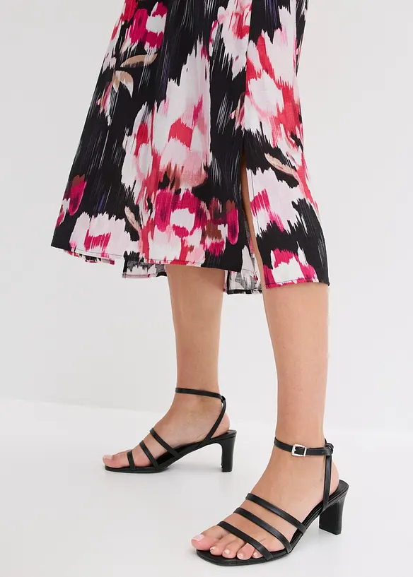 Abito midi in misto viscosa fluido, bonprix