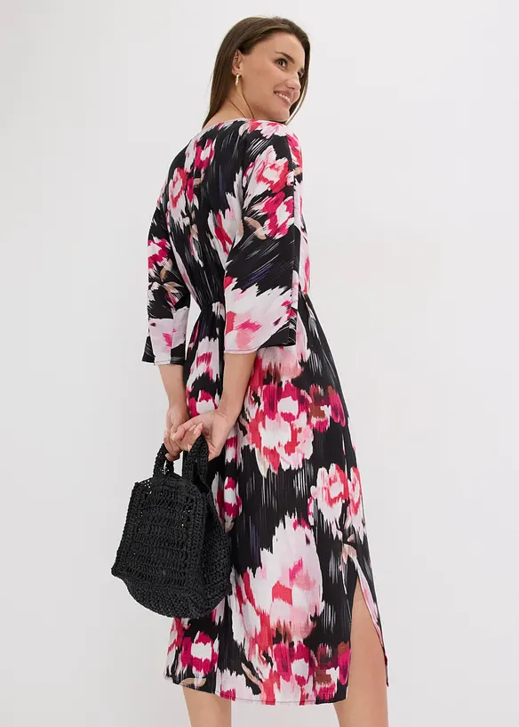 Abito midi in misto viscosa fluido, bonprix