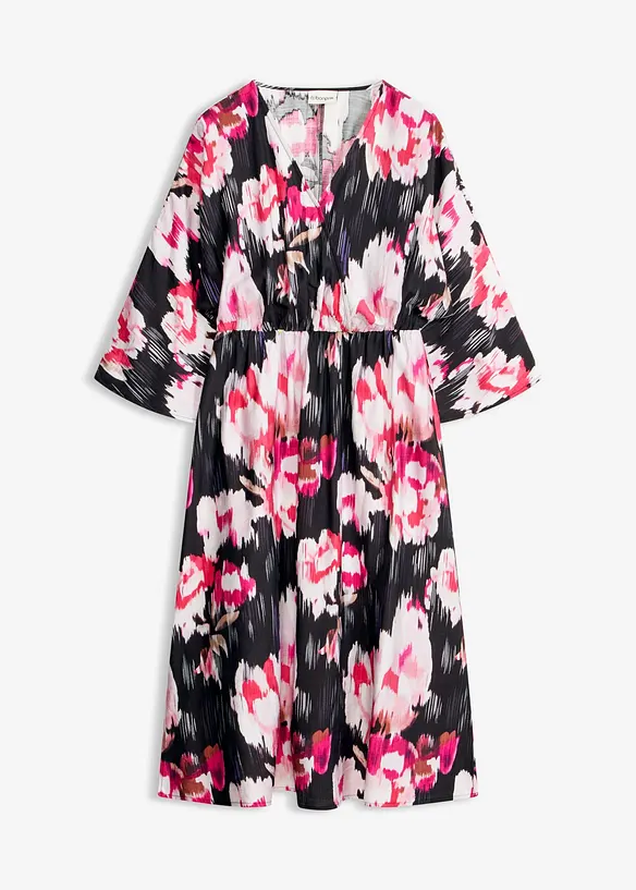 Abito midi in misto viscosa fluido, bonprix