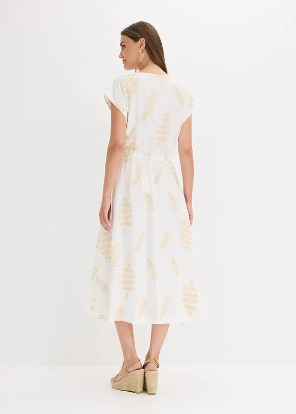 Abito midi con ricami, bonprix
