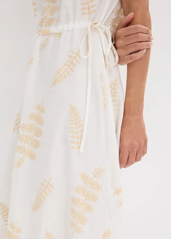 Abito midi con ricami, bonprix