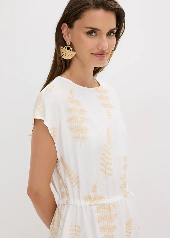 Abito midi con ricami, bonprix